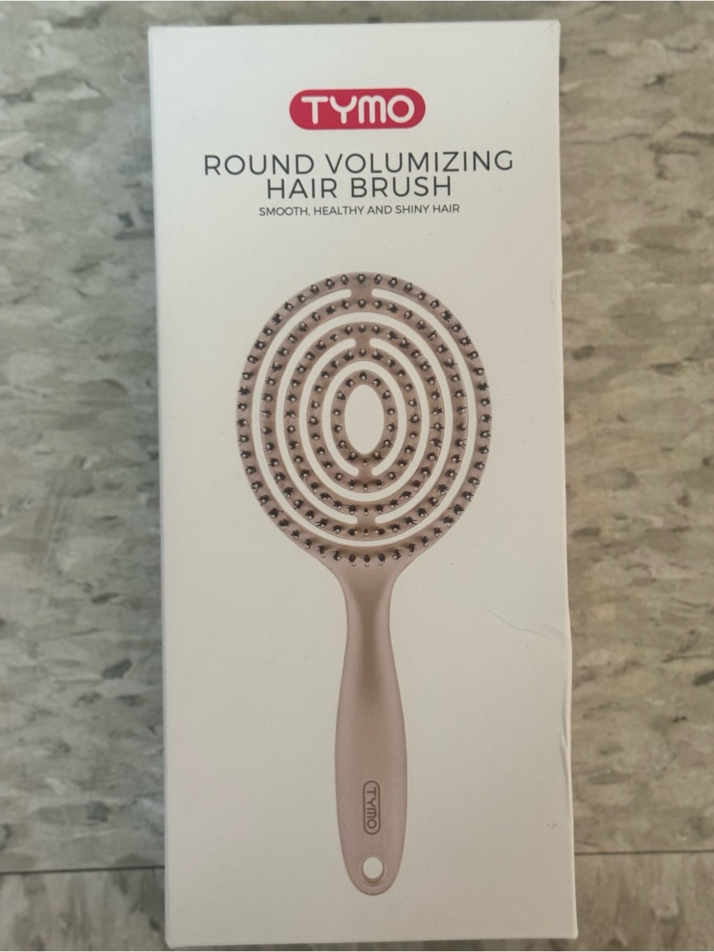 Tymo Round Volumizing Hair Brush - Pink champagne
